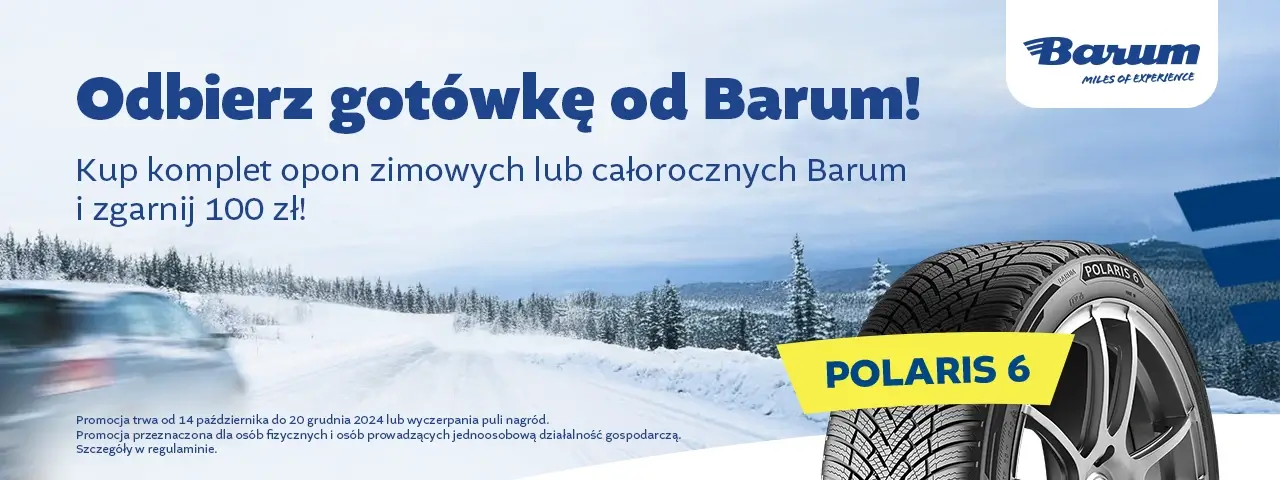 Kup opony Barum, zgarnij cashback!